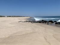 Ocean front beach photo at the NJ National Guard Training Facility in Sea Girt midday on May 20th