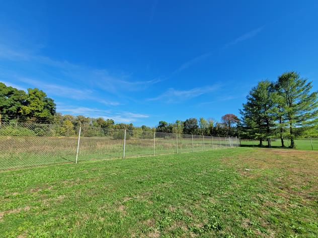 View facing east.