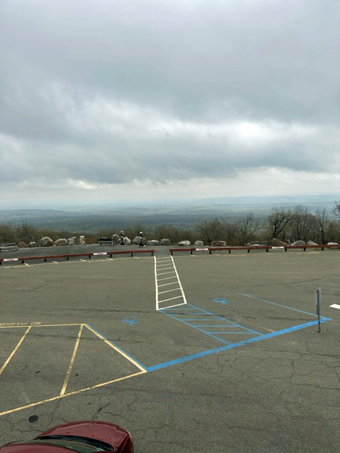 View facing east.