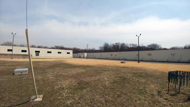 View facing east.