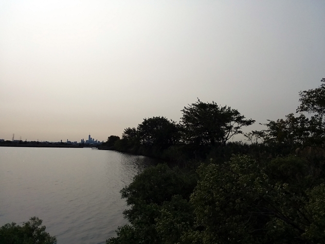 View facing southeast.