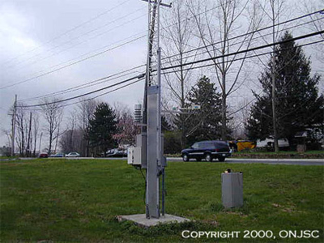 View facing east.