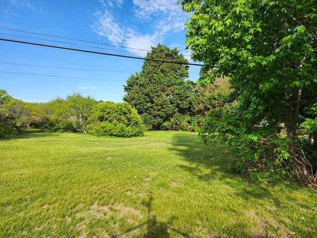 View facing east.