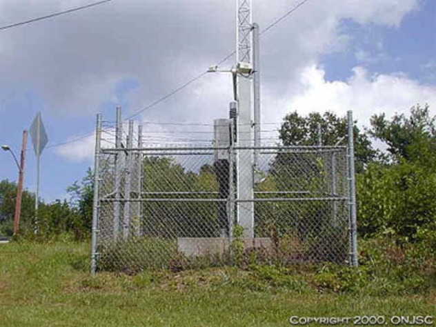 View facing east.