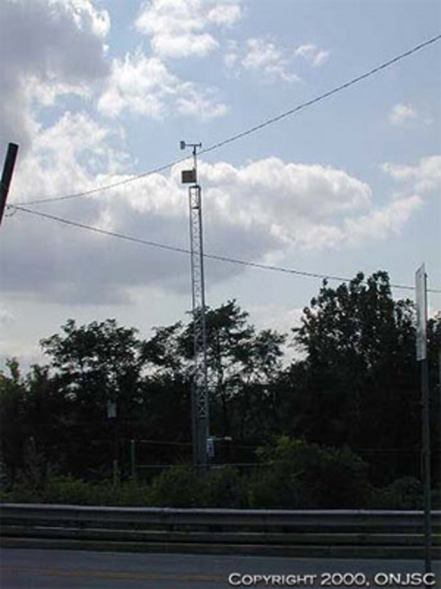 View facing west.