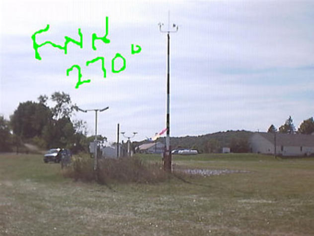 View facing west.