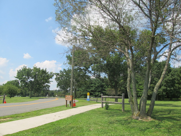 View facing north.