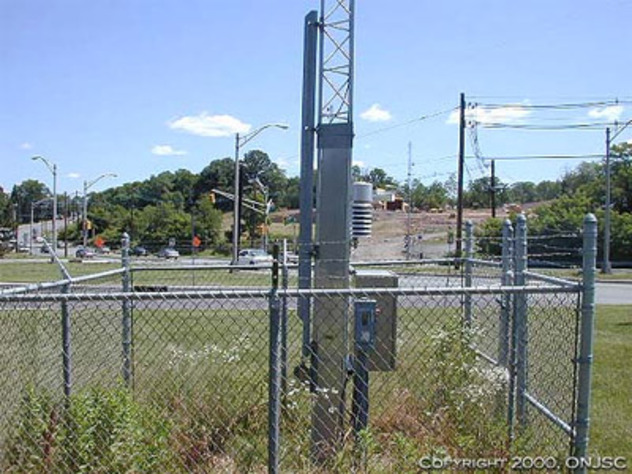 View facing east.