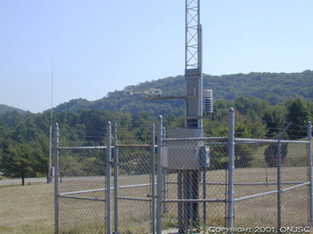 View facing east.