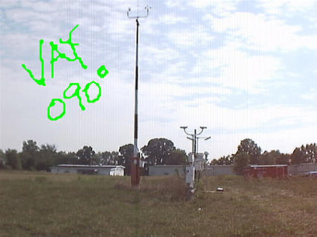 View facing east.