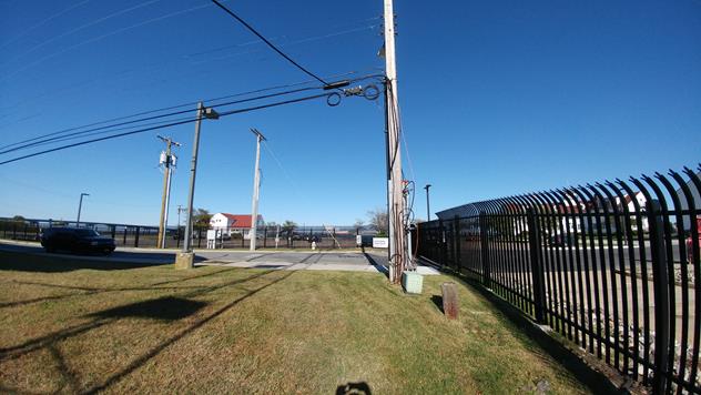 View facing east.