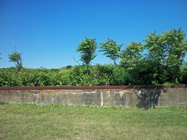 View facing east.