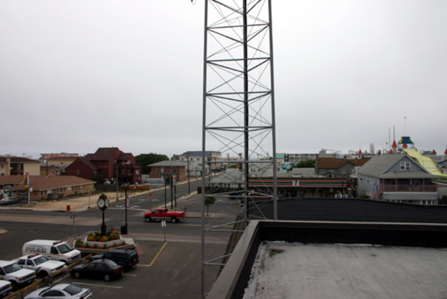 View facing east.