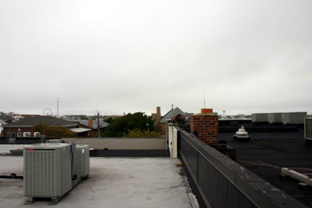 View facing south.
