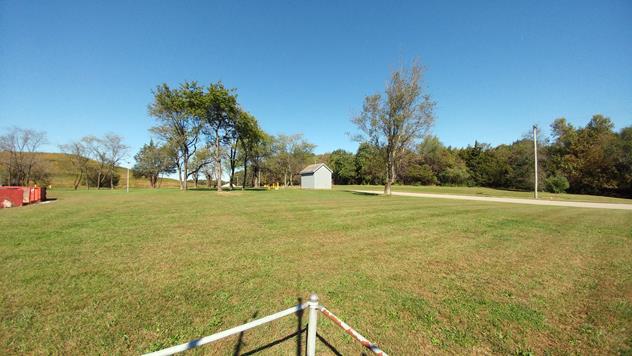 View facing north.