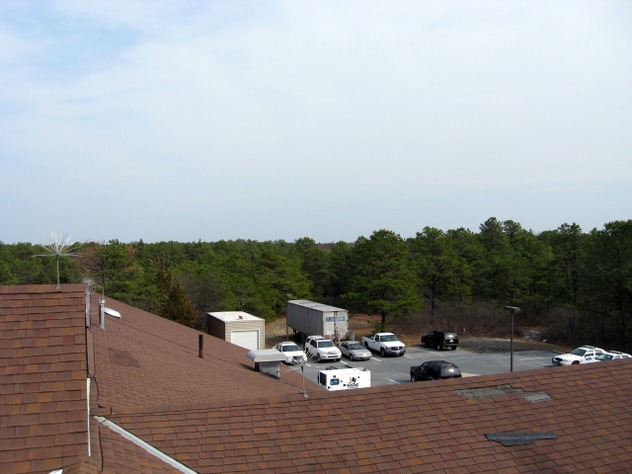View facing east.