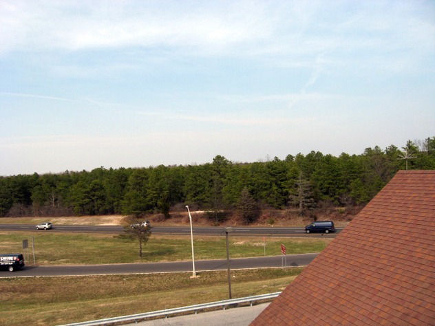 View facing north.