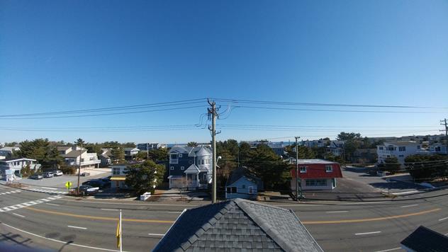 View facing east.