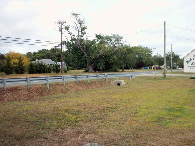 View facing east.