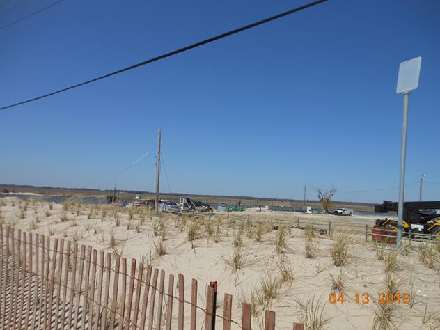 View facing north.