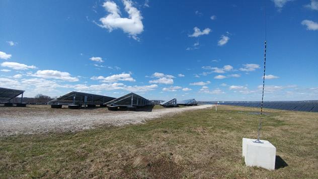 View facing west.