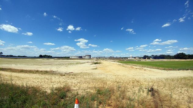 View facing northeast.