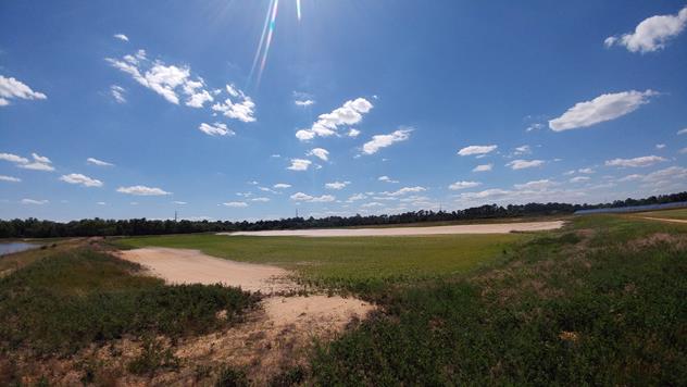 View facing west.