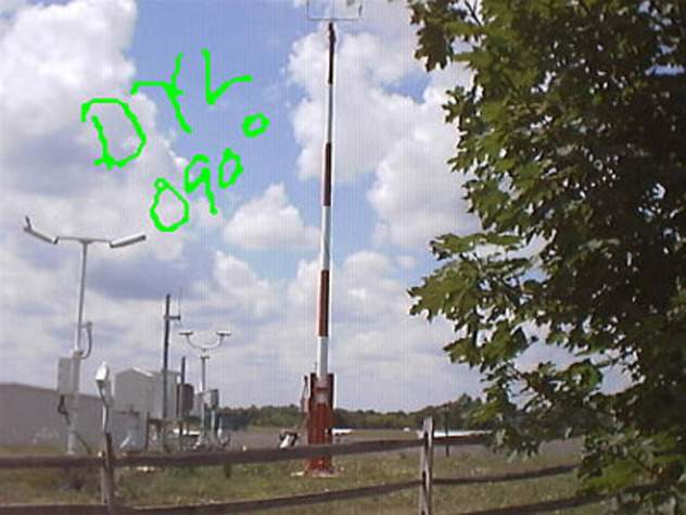 View facing east.