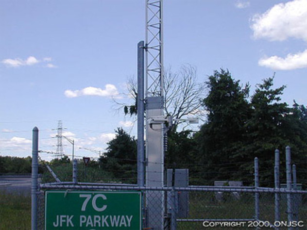 View facing west.