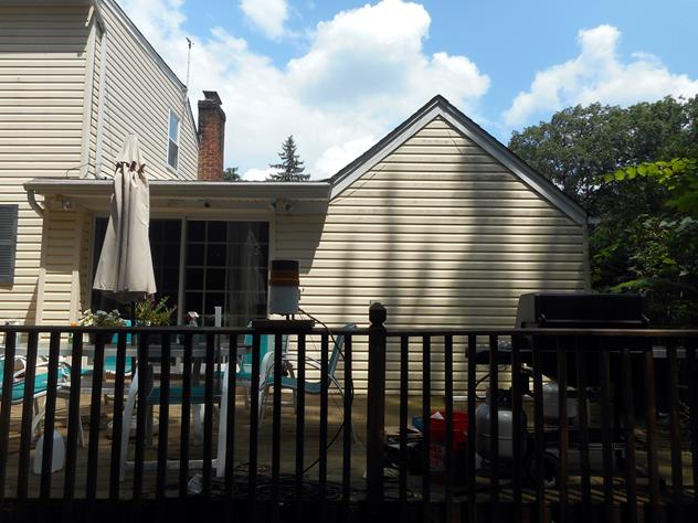 View facing east.