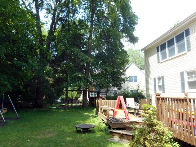 View facing north.