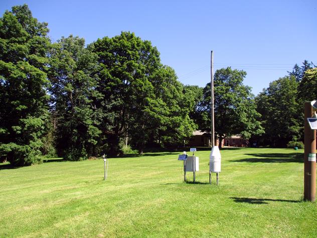 View facing north.