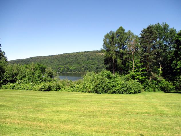 View facing west.