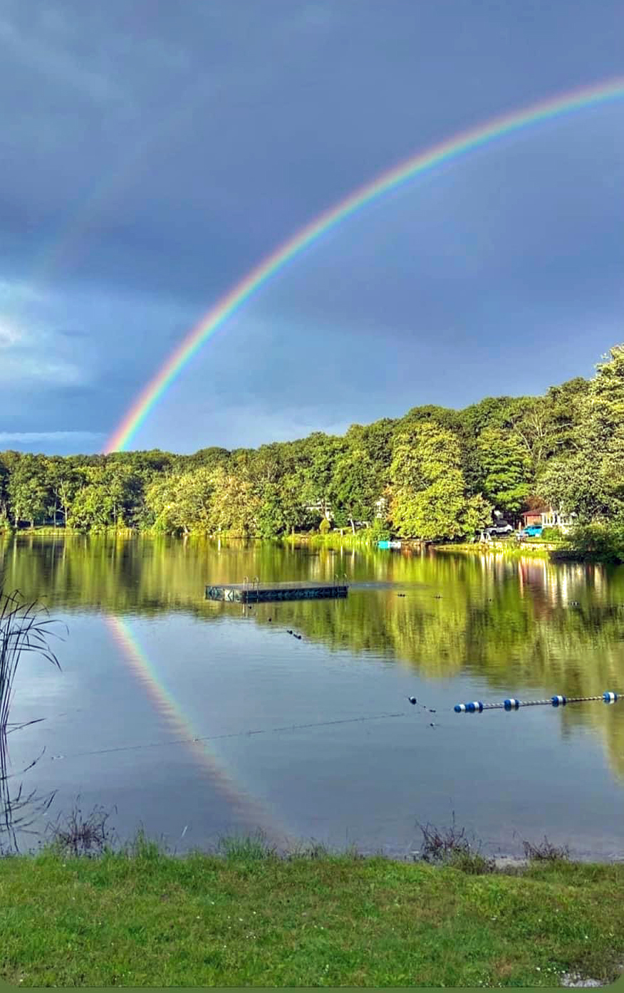 Figure 7. Rainbow scene in Roxbury (Morris) early in the evening on September 18th (photo by S. Brajer). Rainbow scene in Roxbury (Morris) early in the evening on September 18th (photo by S. Brajer).