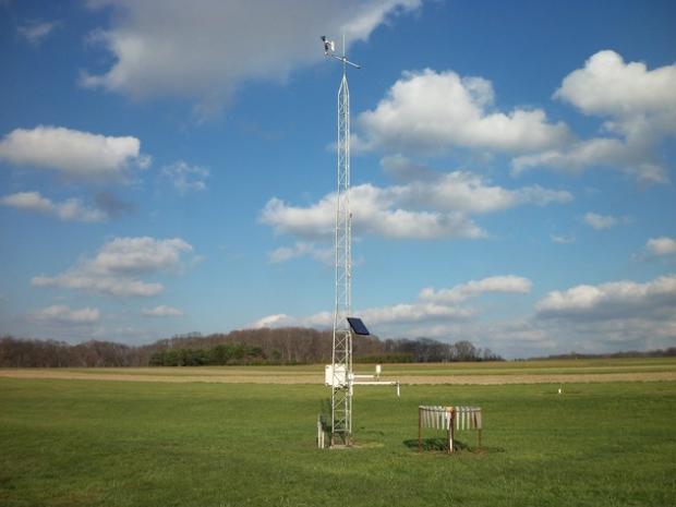 Figure 2. View of Pittstown NJWxNet station in Hunterdon County Photo of Pittstown NJWxNet station