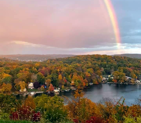 Colorful foliage surrounding Lake Hopatcong (Sussex County) on October 31st, bringing a tranquil close to a turbulent end of October. Photo courtesy of Kelly Wallis. Colorful foliage surrounding Lake Hopatcong (Sussex County) on October 31st, bringing a tranquil close to a turbulent end of October. Photo courtesy of Kelly Wallis.