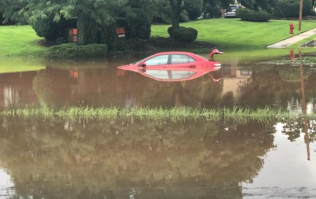 Flash flooding in Woodbridge (Middlesex County) on July 27th. Photo by Kaitlin Martin/NJ Advance Media. Flash flood photo