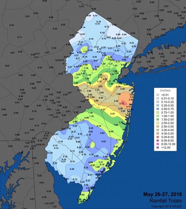 Rainfall map May 26-27 Rainfall map May 26-27